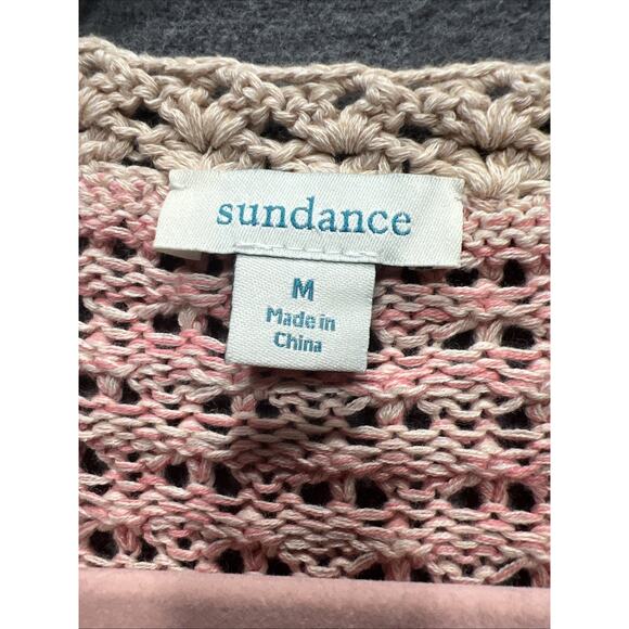Sundance Free In Spirit Open Front Cardigan Knit Pink Womens Size M - Picture 9 of 12